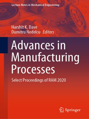 cover image of Advances in Manufacturing Processes